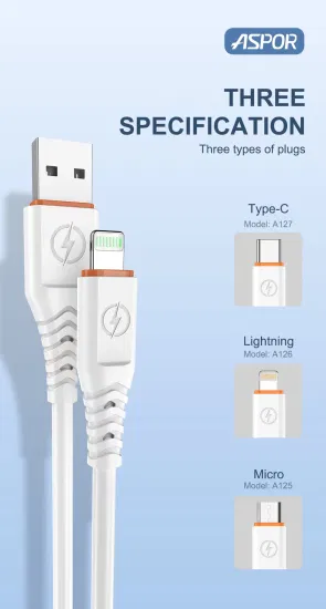 도매 고품질 6A 초고속 충전 케이블 66W 고전력 케이블 USB C 유형 C 데이터 케이블 데이터 라인